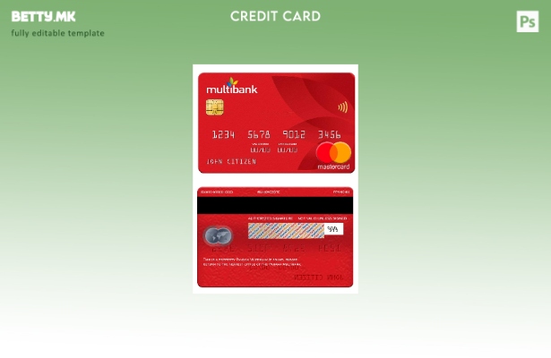 Модерен стил Панама Мултибанк мастер картички шаблон